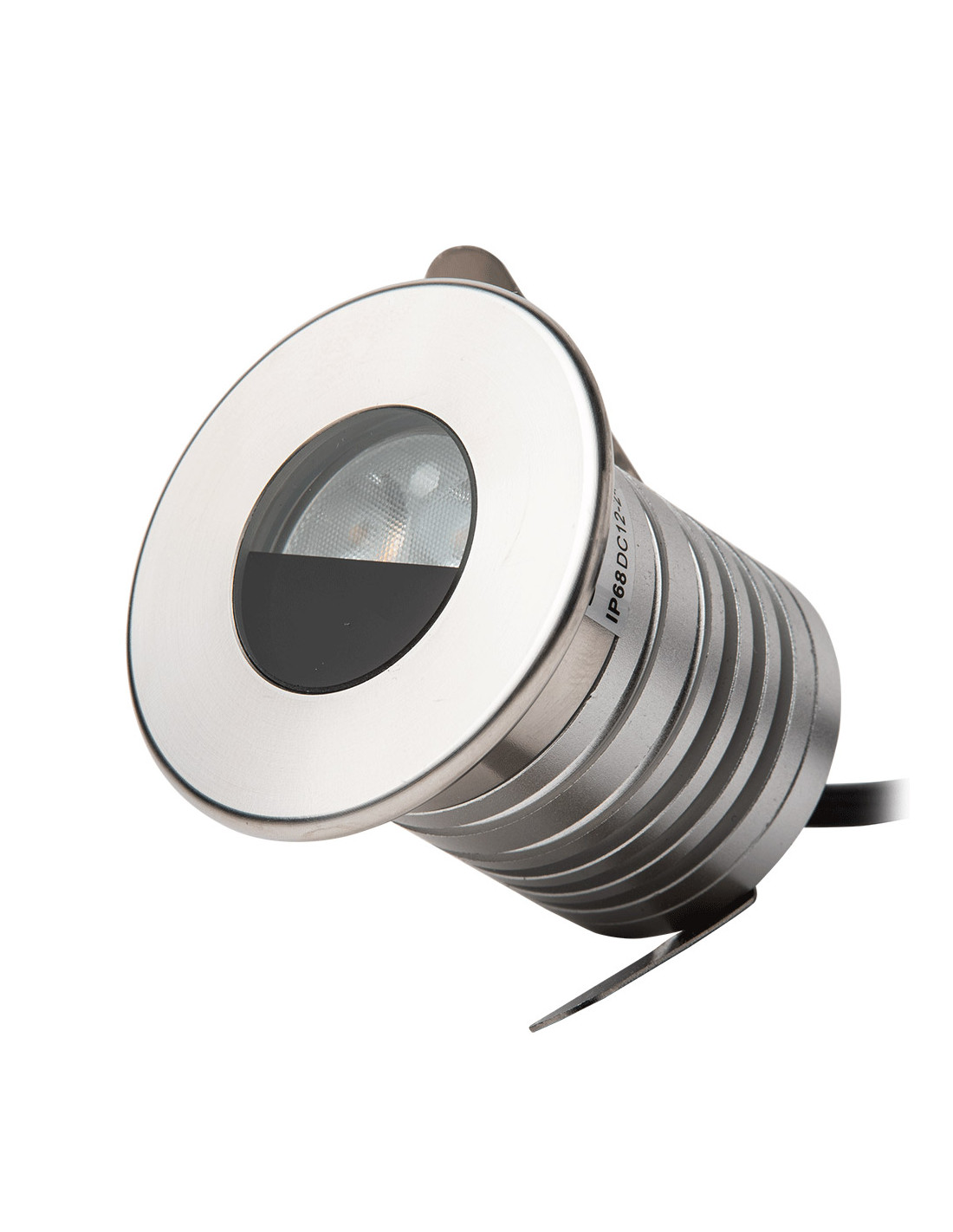 Empotrable Suelo Led Exterior Media Luna Ip W K Circular X Mm