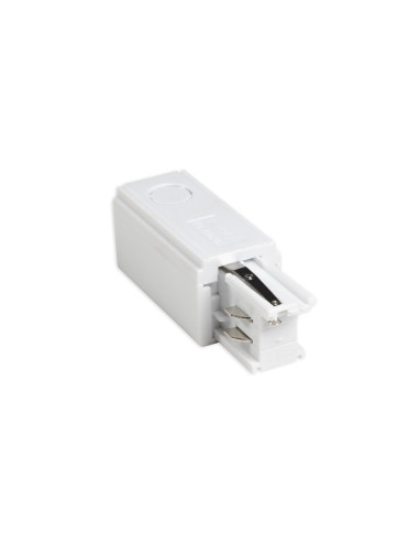 Conector para alimentación carril 4v blanco conexión izquierda