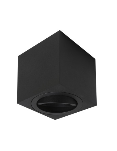 Marco de superficie basculante 80x80x85mm cuadrado negro