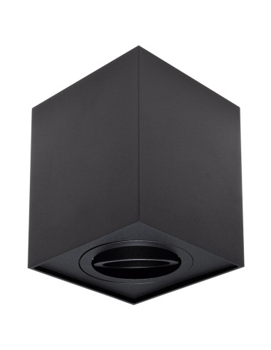 Marco de superficie basculante 96x96x125mm cuadrado negro