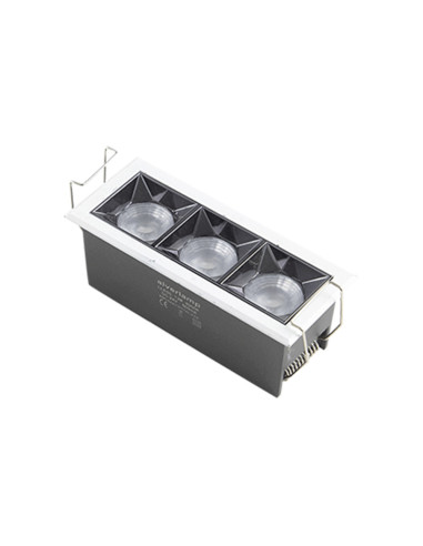 Downlight lineal empotrable 12w 4000k 130 mm