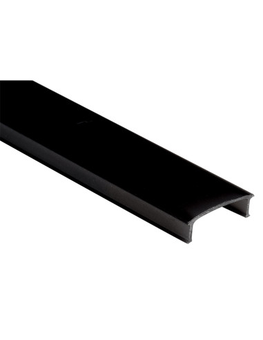 Difusor negro borde para perfil lpy3313 3 metros 3000x33x13mm