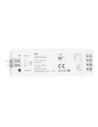 Controlador tira led monocolor 5 12 24 36v 40 96 192 288w