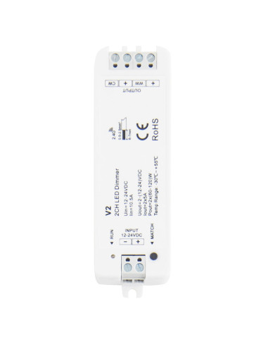 Controlador tira led monocolor  cct 12 24v 120 240w