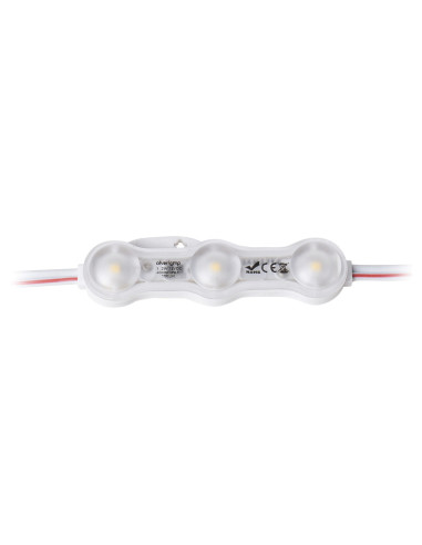 Módulo led 3 ópticas 12v ip67 4000k  50 pcs bolsa 