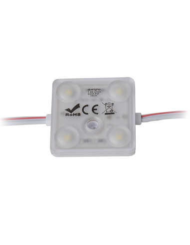 Módulo led 4 ópticas 12v ip67 6000k  20 pcs bolsa 