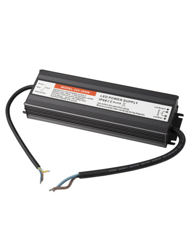 Fuente de alimentación para tira led 24v 200w ip67