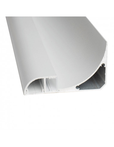 Perfil aluminio superficie con difusor 3000 x 36 x h60