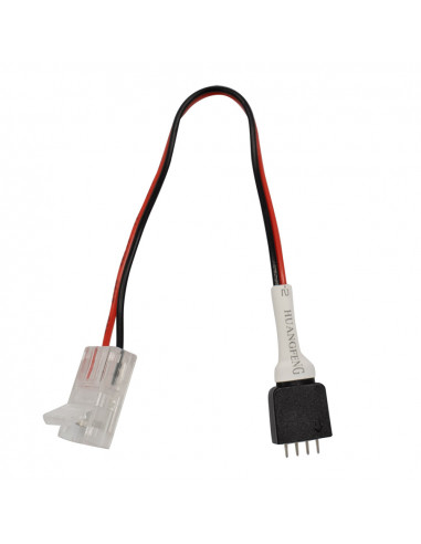 Conector rápido tira led cob + cable + 4 pin macho f.a