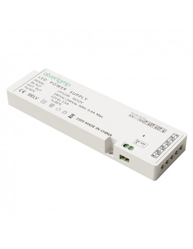 Fuente de alimentación compacta para tira LED 12VDC IP20