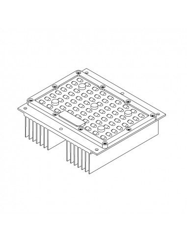 Módulo óptico led para farolas  adaptable  50w