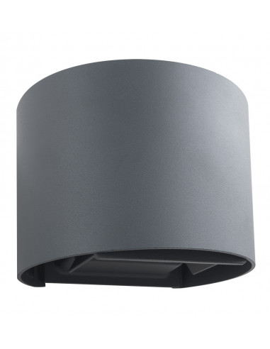 Aplique pared semicircular interior exterior arriba abajo 2x3w 4000k ip54 140x118x100