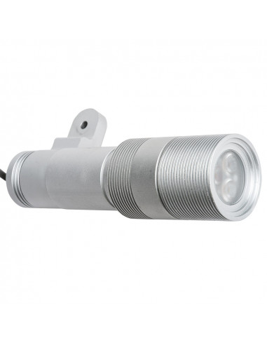 Foco led exterior ip67 6w ø38x147 gris 12 24v 30 grados